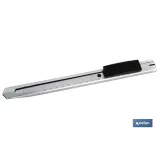 Cúter de acero inoxidable | Cuerpo compacto y ligero | Ideal para manualidades