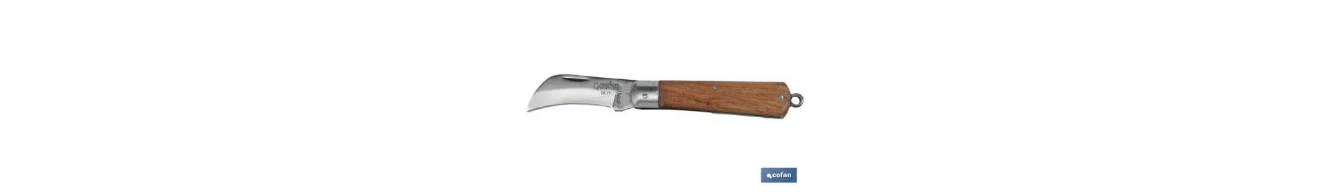 Navaja con forma pico de loro | Hoja de Acero Inoxidable | Longitud total 193 mm