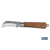 Navaja con forma pico de loro | Hoja de Acero Inoxidable | Longitud total 193 mm