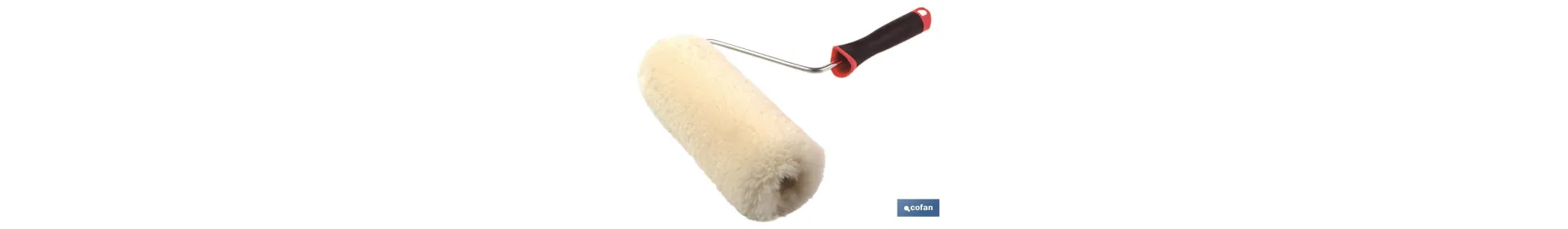 Rodillo de lana para pintar interiores y exteriores | Herramienta de uso profesional | Diferentes medidas