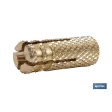 Taco de latón de expansión roscado interior | Medidas desde 4 mm hasta 12 mm | Fabricado en latón de alta calidad
