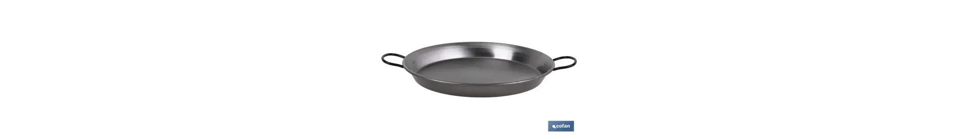 Paellera de acero pulido especial para inducción | Paellera tradicional para inducción | Diseño con dos asas