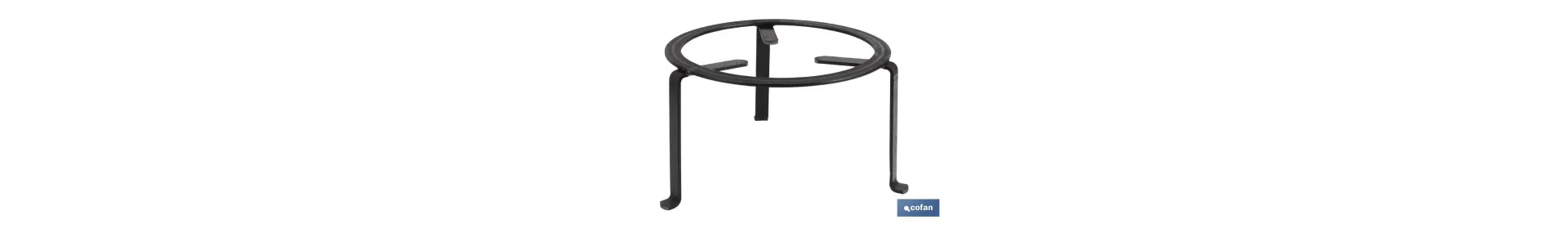 Trébede de Forja | Con Forma Redonda | Medida Ø500 mm | Fabricado en Acero Forjado