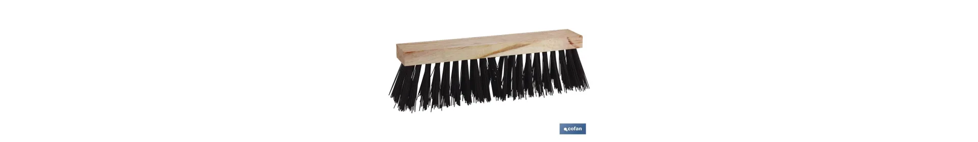 Cepillo barrendero | Ancho de 40 cm | Con fibra dura de pvc