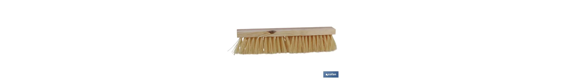 Cepillo barrendero imitación mijo | Ancho de 50 cm | Con fibra de polipropileno