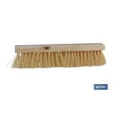 Cepillo barrendero imitación mijo | Ancho de 50 cm | Con fibra de polipropileno