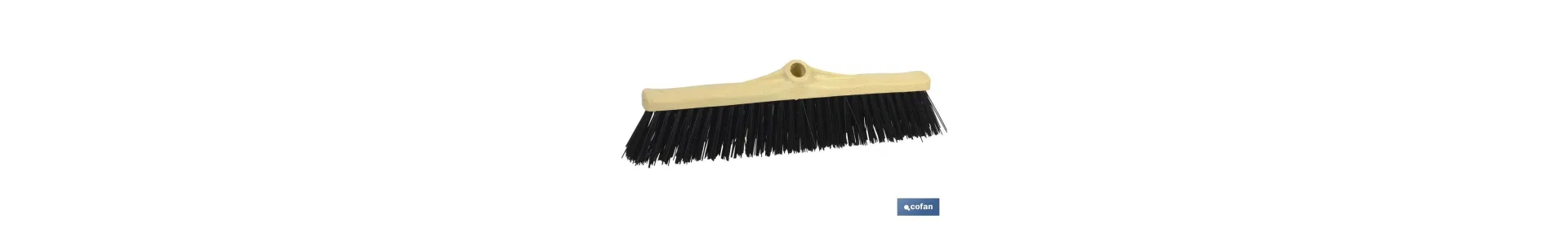Cepillo industrial de barrendero | Fibras de polipropileno despuntadas | Ancho de 50 cm