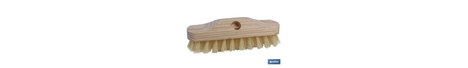 Cepillo de Buque Manual | Con Fibras Sintéticas de 5 x 10 Filas | Cepillo Buque Ondulado para Fregar