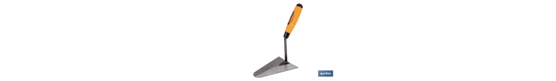 Paleta forjada modelo Catalana | Medidas: 160 mm de longitud | Para la construcción | Mango de goma