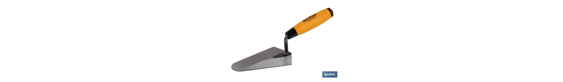 Paleta forjada modelo Madrid | Varias medidas de longitud | Para la construcción | Mango de goma