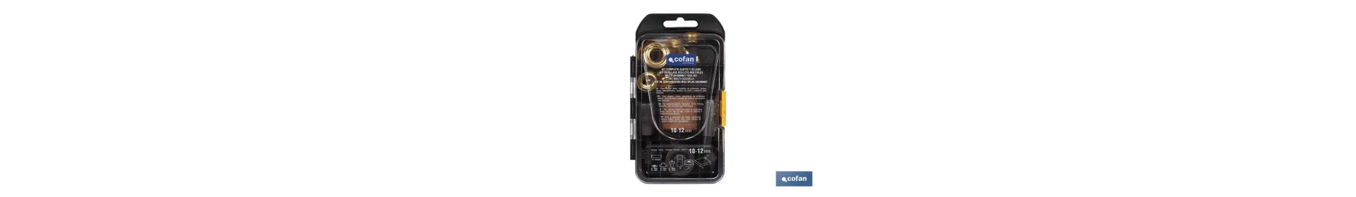 Kit completo de Ojetes y Ollaos | Diámetros de 10 y 12 mm | Apto para montajes