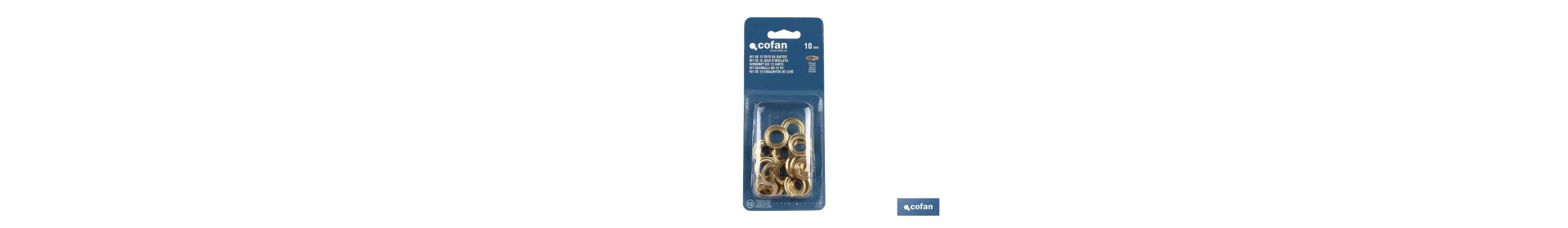 Kit de 12 sets de Ojetes | Diámetros de 10 - 12 mm | Apto para montajes