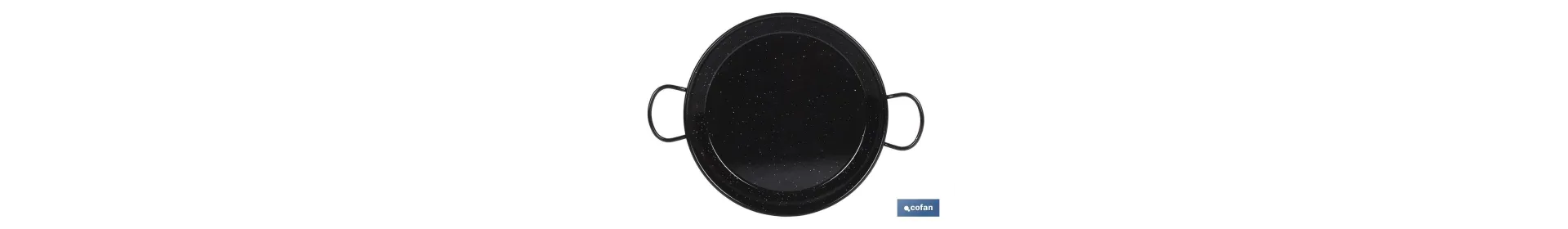 Paellera de acero esmaltadas especial para inducción | Formato tradicional | Diseño con dos asas