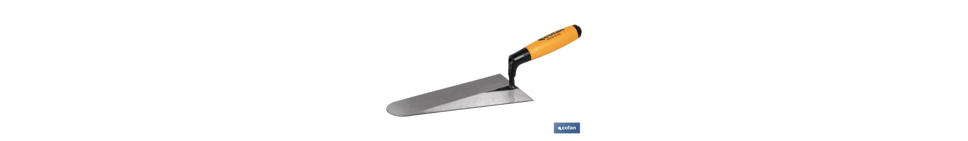 Paleta forjada modelo Portugal | Varias medidas de longitud | Para la construcción | Mango de goma