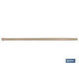 Mango de madera para palote de jardinería | Mango ligero y agradable al tacto | Longitud del mango: 90 cm