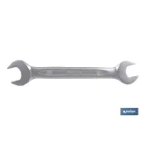 Llave fija de doble boca pulidas | Fabricada en acero al cromo de alta calidad | Medidas de 55-60 mm