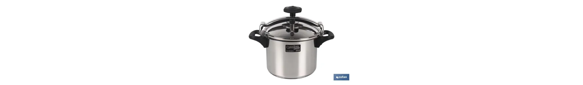 Olla a presión Clásica modelo Polenta | De inducción y antiadherente | Fabricada en acero inoxidable