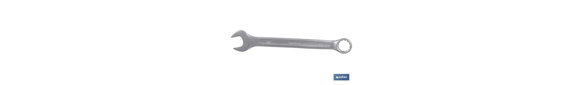 Llaves combinadas pulidas | Fabricadas en acero al cromo vanadio | Medidas de la llave 50 mm