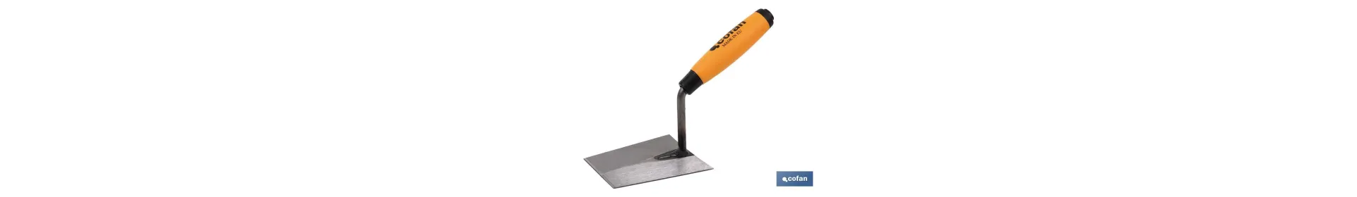 Paleta forjada modelo Alicatador | Medidas: 125 mm de longitud | Para la construcción | Mango de goma