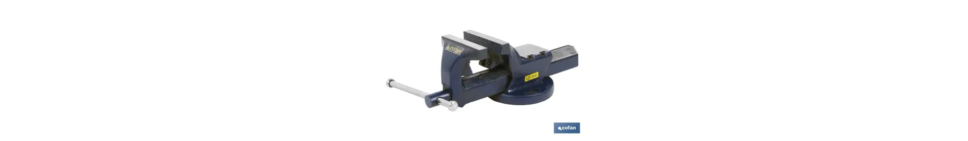 Tornillo de banco paralelo | Fabricado en acero forjado | Anchura de mordazas: 10, 12,5 y 15 cm