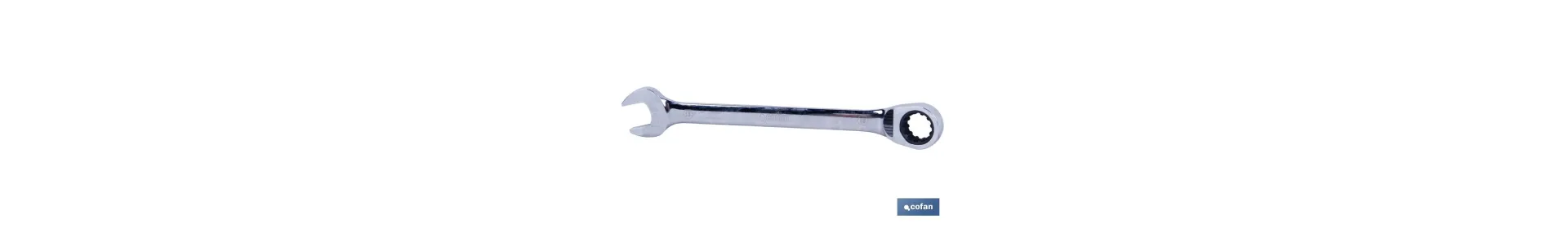 LLave Combinada con Carraca Reversible | Medidas desde 8 a 27 mm | Acero pulido