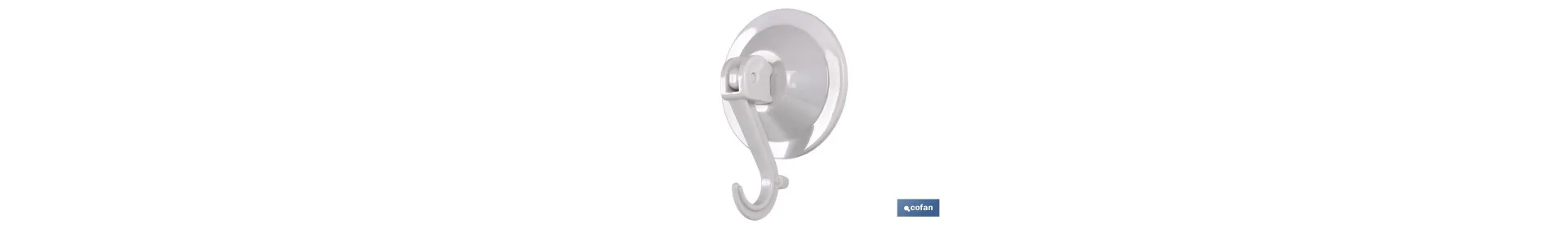 Colgador Ventosa Cierre Seguridad. 77mm diámetro