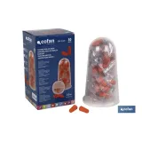 Tapones de Protección Auditiva | Pack de 50 unidades | Tapones desechables en color naranja