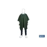 Poncho de Agua | Color Verde | Fabricado en PVC/Poliéster | Talla Única | Poncho Antilluvia