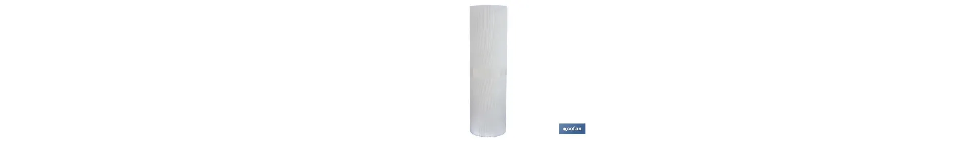 Malla de PVC | Hueco cuadrado de 5 mm | Color blanco | Medida 1 x 25 m