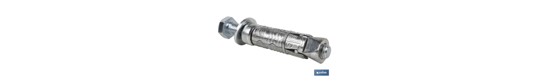 Anclaje de zamak HPM con tornillo de acero en calidad 8,8  | Medidas desde Ø 6 hasta 12 mm | Longitud desde 50 hasta 100 mm