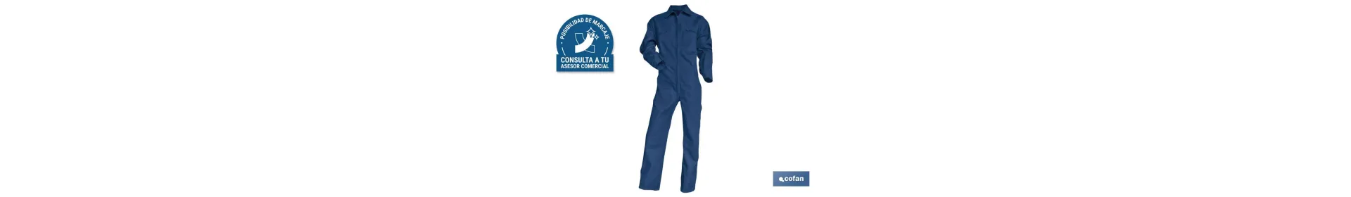 Mono de Trabajo | Modelo Tesla | Material 65% Poliéster y 35% Algodón | Color Azul Marino