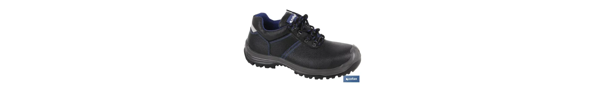 Zapato de Piel | Color Negro | Seguridad S3 | Modelo Mirto | Puntera de Carbono Light