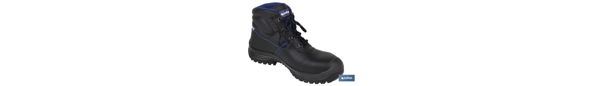 Bota de Piel | Color Negro | Seguridad S3 | Modelo Iskur | Puntera de Carbono Light