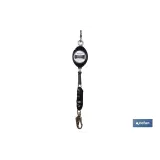 Anticaídas Retráctil con Absorbedor de Energía | Cable 7 m | Aguanta 100 kg Máximo