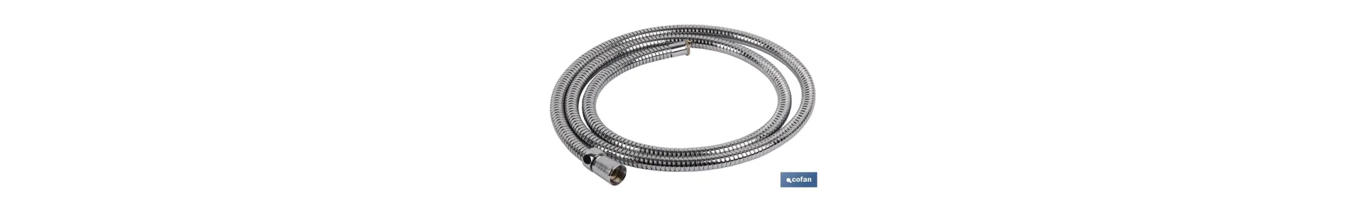 Flexo de Ducha Inoxidable Extensible | Medidas  1,75 / 2,2m | Rosca 1/2