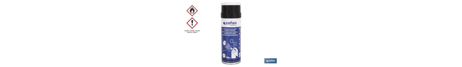 Cubremanchas en Spray para Paredes | Color Blanco | Envases de 400 ml