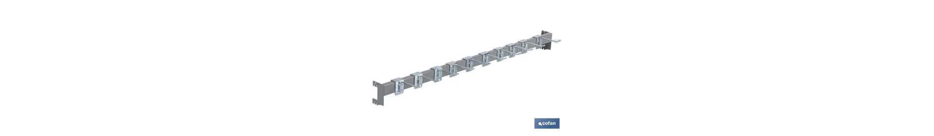 Barra de Carga con 10 Ganchos (10 cm)