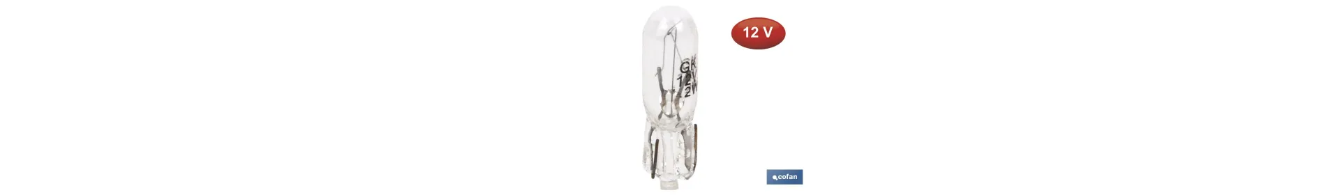 Lámpara SIN casquillo W1,2-T5 12 V