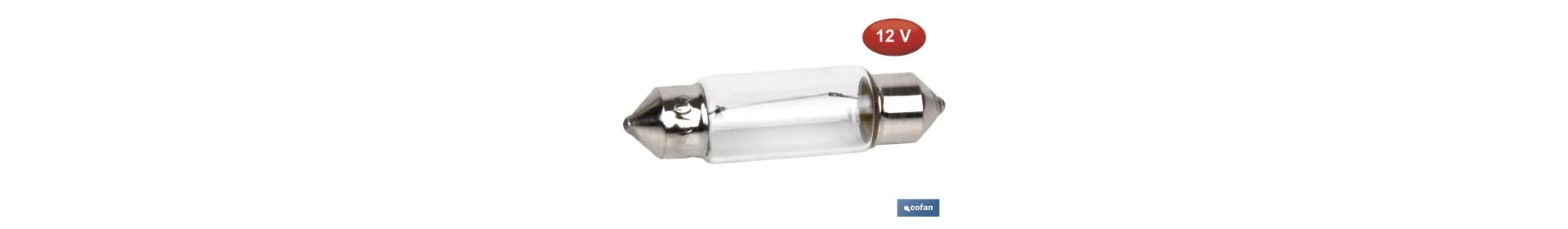 Lámpara plafonier C10W (11 x 38 mm) 12 V