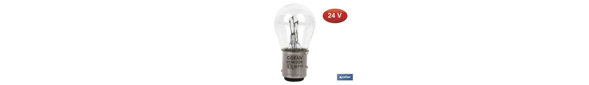 Lámpara de 2 polos P21/5W (BA15d) 24 V