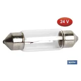 Lámpara plafonier C10W 24 V | Medida: 11 x 38 mm