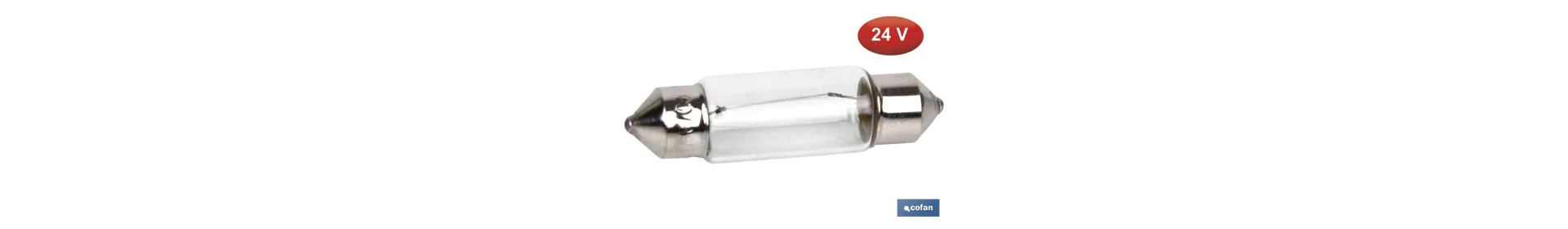 Lámpara plafonier C5W 24 V | Medida: 11 x 38 mm