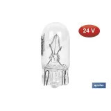 Lámpara sin casquillo W5 (W2,1x9,5d) 24 V