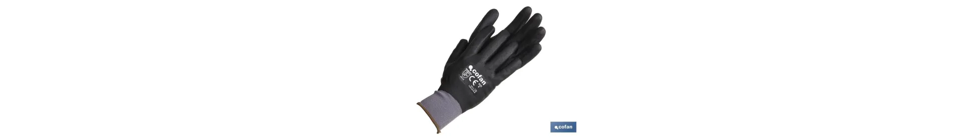 Guantes 100 % impregnados de nitrilo | Ideal para automoción, construcción y manipulación de aceites | Cómodos y seguros