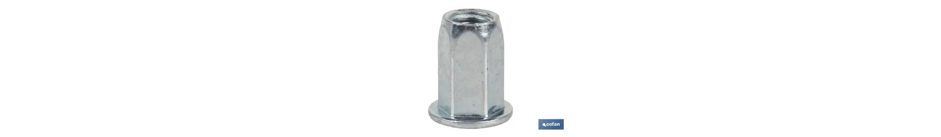 Tuercas Remachables Acero Cabeza Ancha Hexagonal