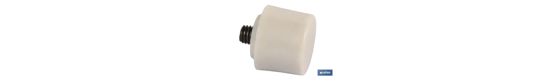 Recambio Martillo Nylon/Poliuretano |Color Blanco o Negro | Medidas Ø 28, 35, 45 mm