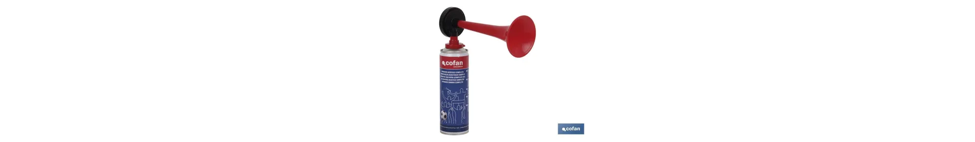 Bocina de aire comprimido | Contenido de 300 ml | Ideal para eventos deportivos o señalización acústica