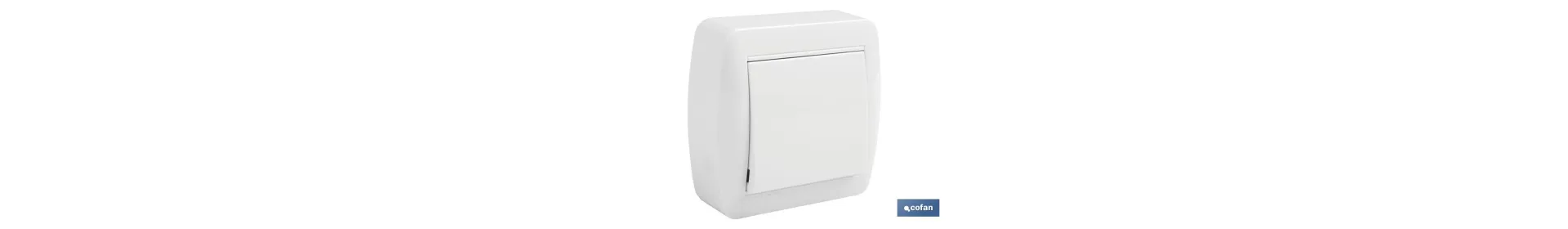 Conmutador de cruce | Mecanismo de superficie | Color blanco 10 A - 250 V