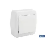 Conmutador de cruce | Mecanismo de superficie | Color blanco 10 A - 250 V