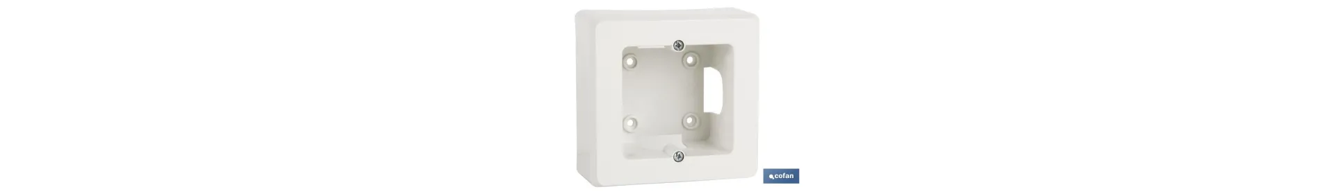 Caja de mecanismos de superficie para 1, 2 y 3 elementos | Disponible en varias medidas | Color blanco